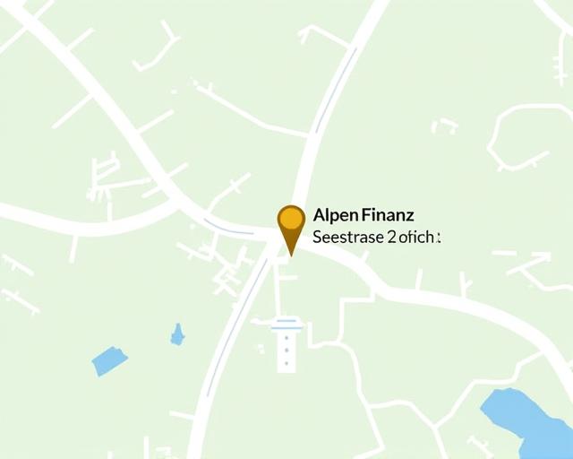 Karte mit dem Standort der AlpenFinanz GmbH an der Seestrasse 14 in Zürich